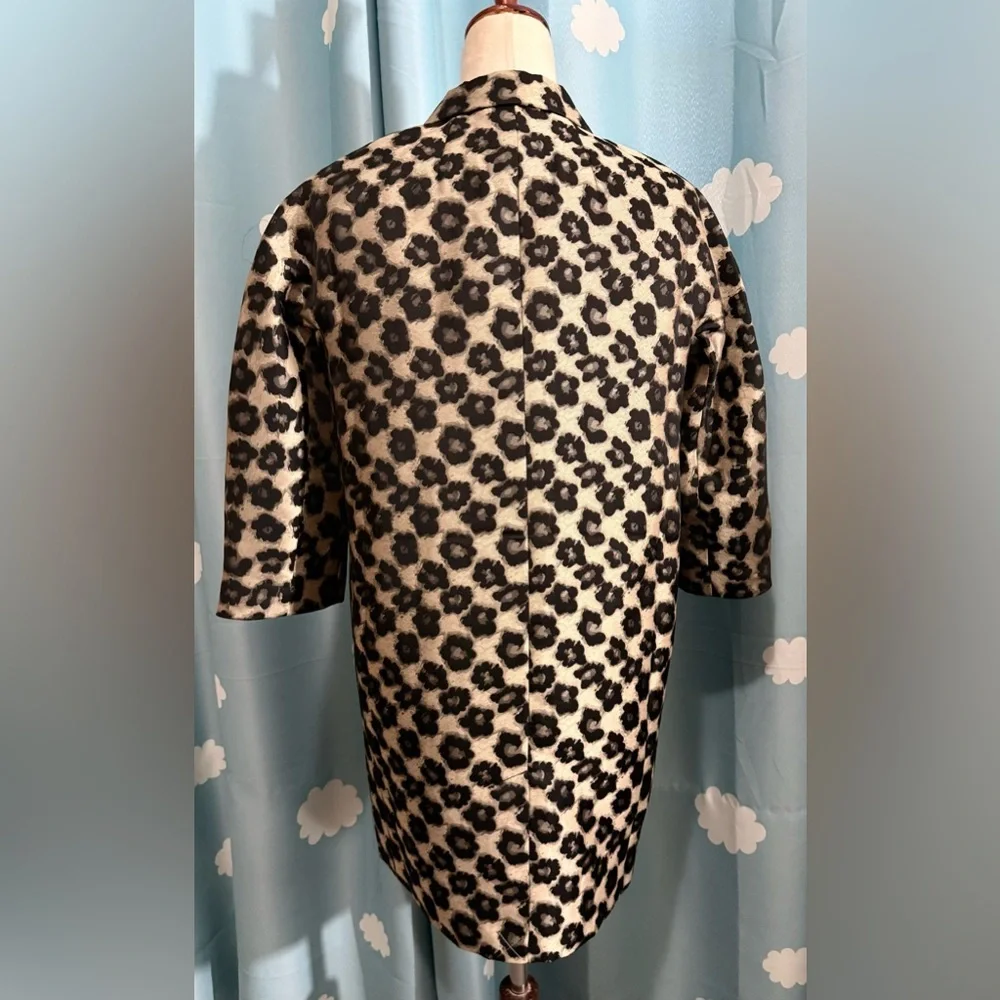 Animal print shine Ann Taylor long jacket, SP - Picture 5 of 8
